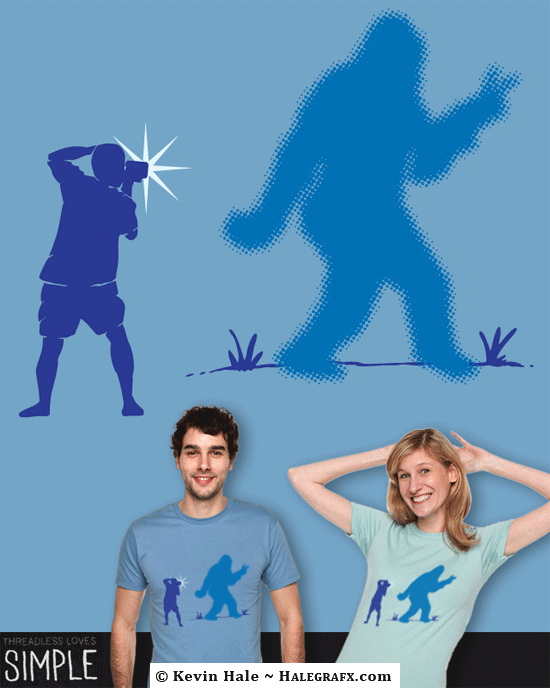 Bigfoot's Photo Shoot Shirt Design Bigfoot's Photo Shoot Shirt Design