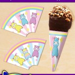 FREE Printable Alpaca Ice Cream Cone Wrappers FREE Printable Alpaca Ice Cream Cone Wrappers