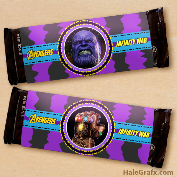 FREE Printable Avengers Infinity War Candy Bar Wrappers FREE Printable Avengers Infinity War Candy Bar Wrappers