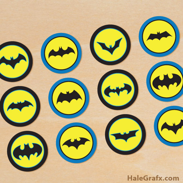FREE Printable Batman Cupcake Toppers FREE Printable Batman Cupcake Toppers