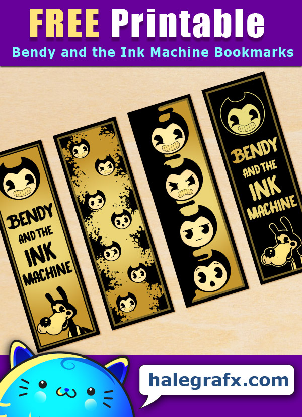 FREE Printable Bendy and the Ink Machine Bookmarks FREE Printable Bendy and the Ink Machine Bookmarks