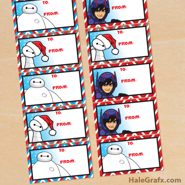 FREE Printable Christmas Big Hero 6 Gift Tags FREE Printable Christmas Big Hero 6 Gift Tags