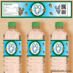 FREE Printable Kawaii Bunny Water Bottle Labels FREE Printable Kawaii Bunny Water Bottle Labels