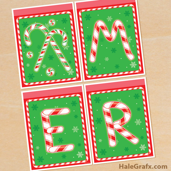 FREE Printable Christmas Candy Cane Party Banner FREE Printable Christmas Candy Cane Party Banner