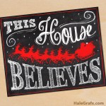 FREE Printable Christmas Santa Chalkboard Art