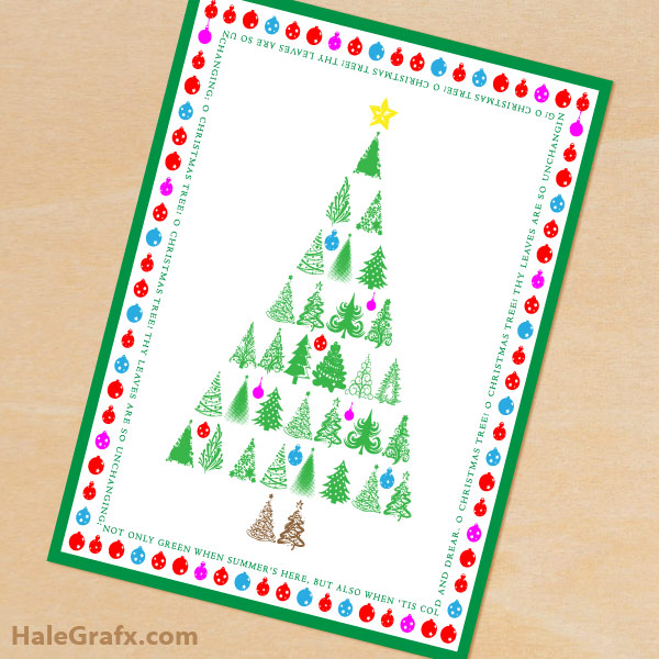 FREE Printable Christmas Tree Greeting Card and 8x10 Print FREE Printable Christmas Tree Greeting Card and 8x10 Print