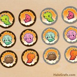 FREE Printable Kawaii Dinosaur Cupcake Toppers FREE Printable Kawaii Dinosaur Cupcake Toppers