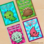 FREE Printable Cute Dinosaur Valentines FREE Printable Cute Dinosaur Valentines