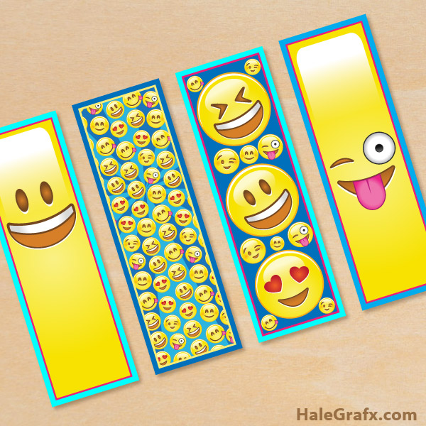 Free printable Emoji Bookmarks Free printable Emoji Bookmarks