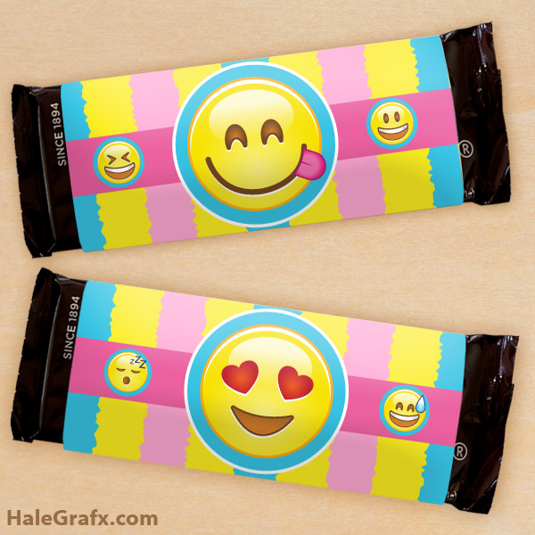 FREE Printable Emoji Candy Bar Wrappers FREE Printable Emoji Candy Bar Wrappers