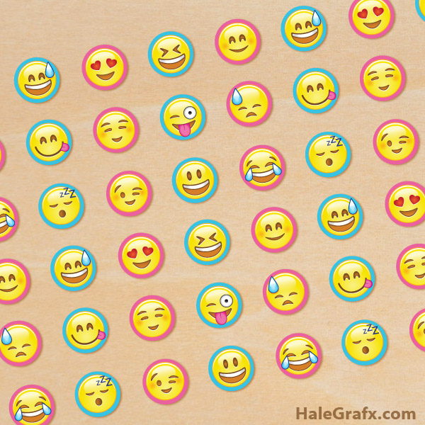 FREE Printable Emoji Hershey’s Kisses Stickers FREE Printable Emoji Hershey’s Kisses Stickers