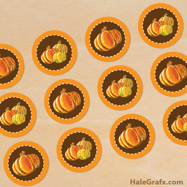FREE Printable Autumn Pumpkin Cupcake or Muffin Toppers FREE Printable Autumn Pumpkin Cupcake or Muffin Toppers