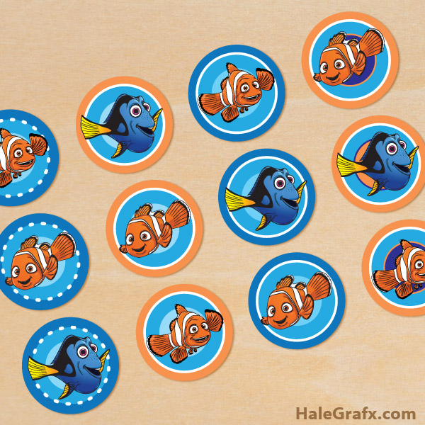 FREE Printable Finding Nemo Cupcake Toppers FREE Printable Finding Nemo Cupcake Toppers