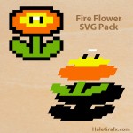 FREE Super Mario Fire Flower SVG Pack