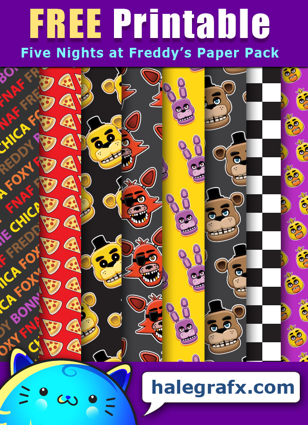 FREE Five Nights at Freddy's Digital Paper Pack FREE Five Nights at Freddy's Digital Paper Pack