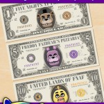 FREE Printable Five Nights at Freddy’s Play Money FREE Printable Five Nights at Freddy’s Play Money