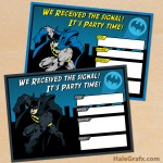 FREE Printable Batman Birthday Invitation Set FREE Printable Batman Birthday Invitation Set