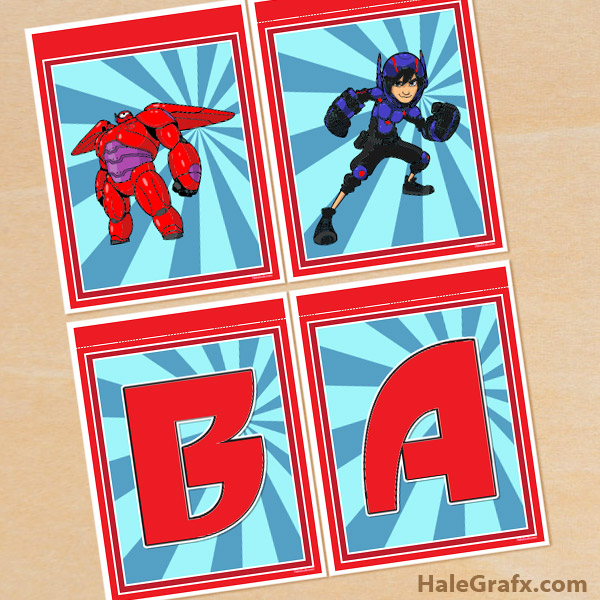 FREE Printable Big Hero 6 Alphabet Banner Pack FREE Printable Big Hero 6 Alphabet Banner Pack