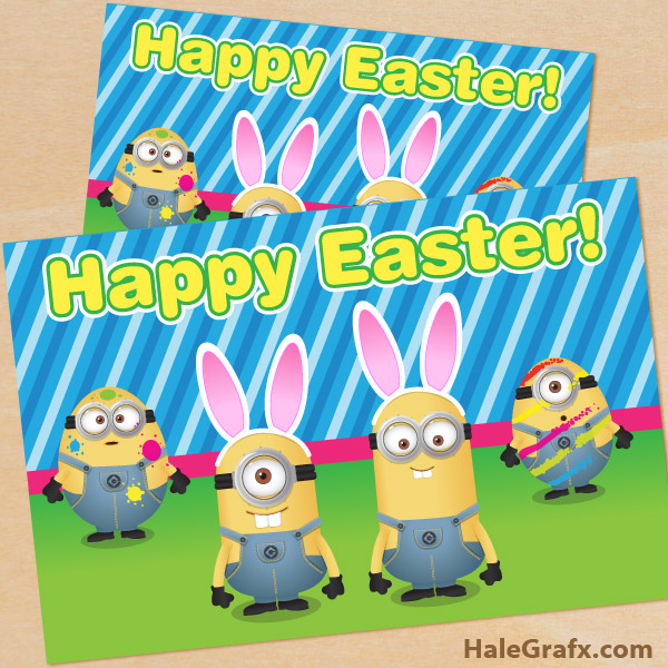 FREE Printable Despicable Me Easter Minion Card FREE Printable Despicable Me Easter Minion Card