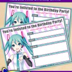 FREE Printable Hatsune Miku Birthday Invitation FREE Printable Hatsune Miku Birthday Invitation
