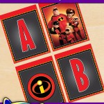 FREE Printable Incredibles Alphabet Banner Pack FREE Printable Incredibles Alphabet Banner Pack