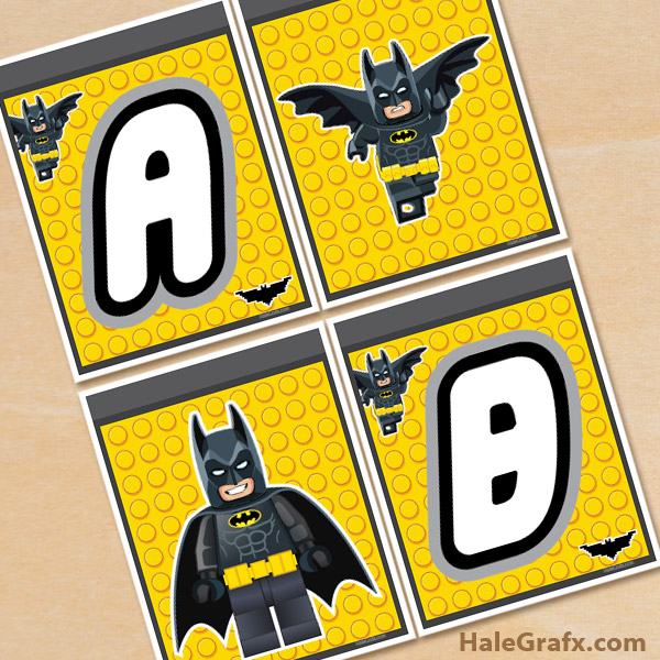 FREE Printable LEGO Batman Alphabet Banner Pack FREE Printable LEGO Batman Alphabet Banner Pack