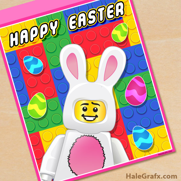 FREE Printable LEGO Easter Poster FREE Printable LEGO Easter Poster
