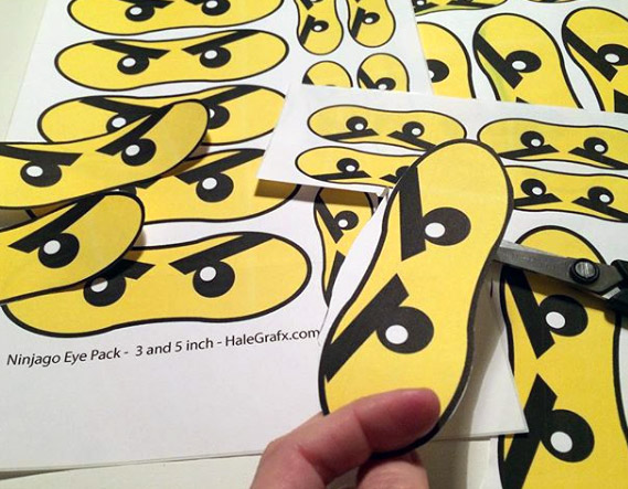 FREE Printable LEGO Ninjago Eyes FREE Printable LEGO Ninjago Eyes