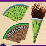FREE Printable Minecraft Ice Cream Cone Wrappers FREE Printable Minecraft Ice Cream Cone Wrappers