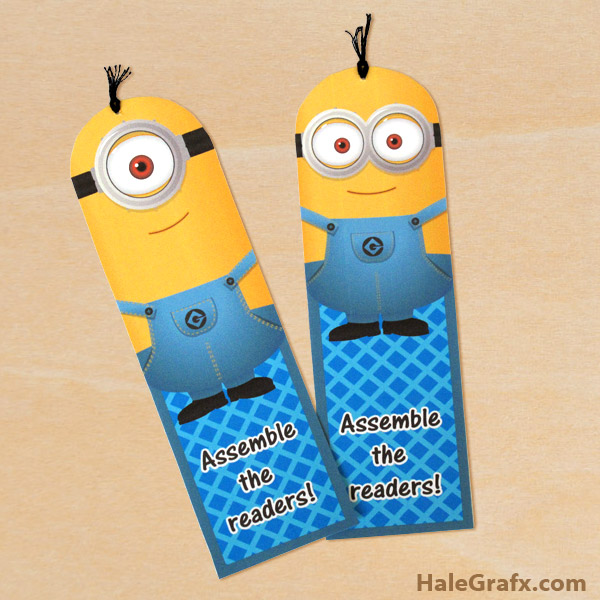 FREE Printable Despicable Me Minion Bookmarks FREE Printable Despicable Me Minion Bookmarks