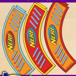 FREE Printable Nerf Cupcake Wrappers FREE Printable Nerf Cupcake Wrappers