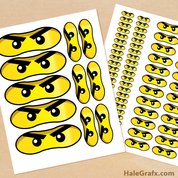 FREE Printable LEGO Ninjago Eyes FREE Printable LEGO Ninjago Eyes