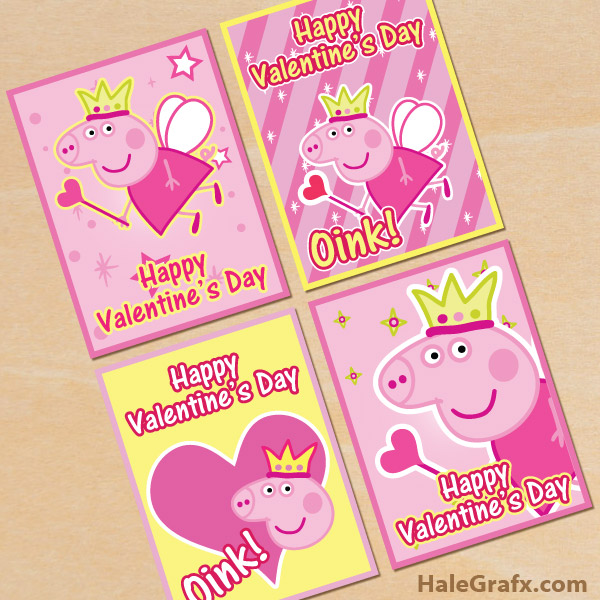 FREE Printable Peppa Pig Valentines FREE Printable Peppa Pig Valentines