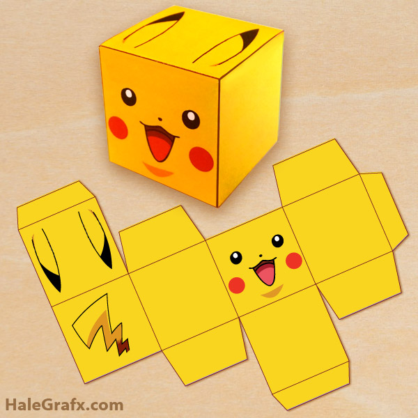 FREE Printable Pokémon Pikachu Treat Box FREE Printable Pokémon Pikachu Treat Box