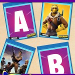 FREE Printable Fortnite Alphabet Banner Pack