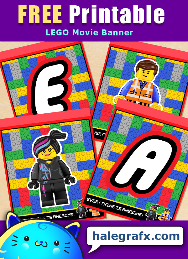 FREE Printable LEGO Movie Alphabet Banner Pack FREE Printable LEGO Movie Alphabet Banner Pack
