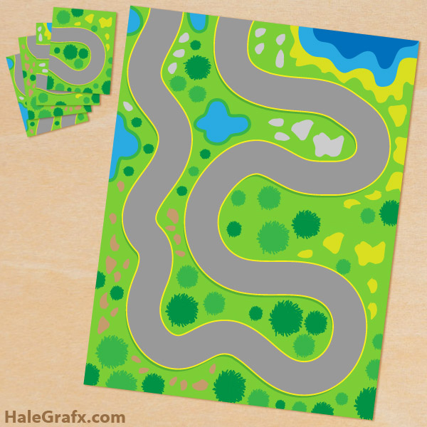 Free Printable Plat mat for Toy Cars Free Printable Plat mat for Toy Cars