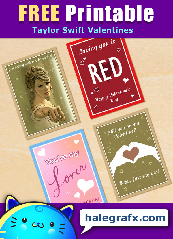 FREE Printable Taylor Swift Valentines FREE Printable Taylor Swift Valentines