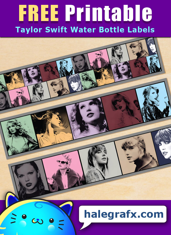 Free Printable Taylor Swift Themed Water Bottle Labels Free Printable Taylor Swift Themed Water Bottle Labels