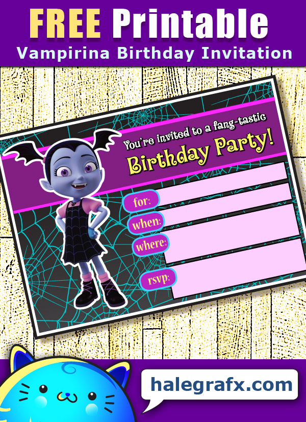 FREE Printable Vampirina Birthday Invitation FREE Printable Vampirina Birthday Invitation