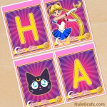 FREE Printable Sailor Moon Birthday Banner
