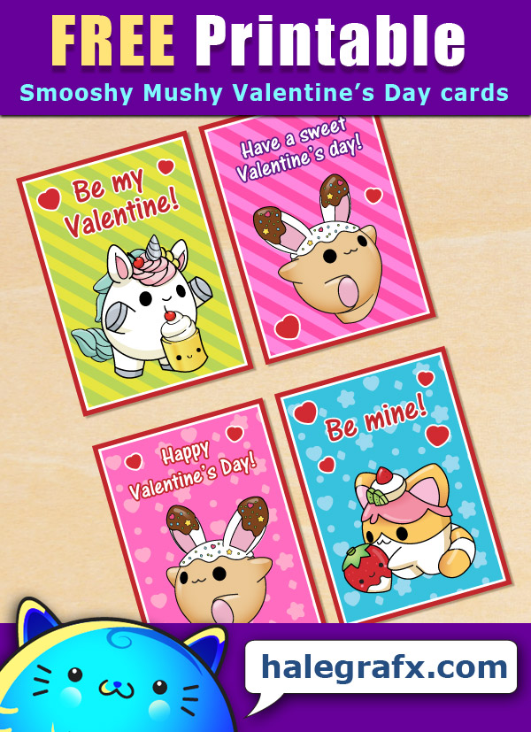 FREE Printable Smooshy Mushy Valentines FREE Printable Smooshy Mushy Valentines