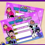 FREE Printable Teen Titans Go Birthday Invitation FREE Printable Teen Titans Go Birthday Invitation
