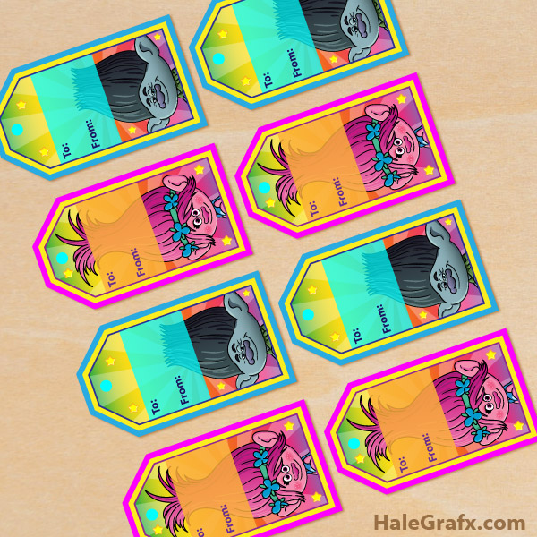 FREE Printable Trolls Gift Tags for Birthday or Christmas FREE Printable Trolls Gift Tags for Birthday or Christmas