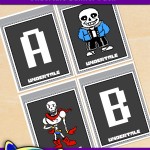 FREE Printable Undertale Alphabet Banner Pack