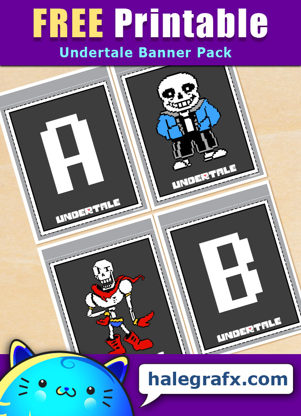 FREE Printable Undertale Alphabet Banner Pack FREE Printable Undertale Alphabet Banner Pack