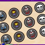 FREE Printable Undertale Cupcake Toppers