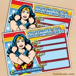 FREE Printable Wonder Woman Birthday Invitation FREE Printable Wonder Woman Birthday Invitation