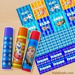 FREE Printable Frozen ChapStick Labels FREE Printable Frozen ChapStick Labels