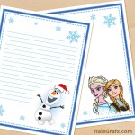 FREE Printable Frozen themed Stationery Set FREE Printable Frozen themed Stationery Set